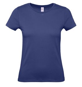 B&C BC02T - Camiseta feminina 100% algodão Electric Blue