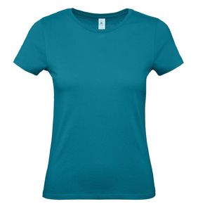 B&C BC02T - Camiseta feminina 100% algodão Diva Blue