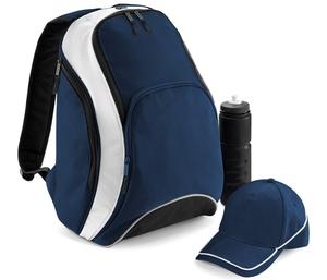 BAG BASE BG571 - Teamwear backpack French Navy / White