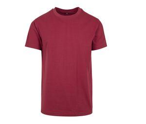 Build Your Brand BY004 - T-shirt round neck Burgundy