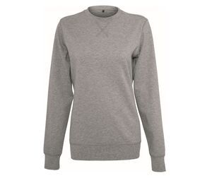 Build Your Brand BY025 - Dames lichtgewicht sweater met ronde hals