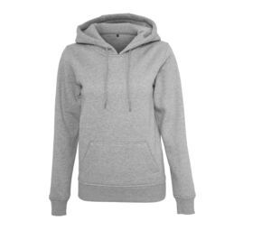 Build Your Brand BY026 - woman hoody heavy Heather Grey