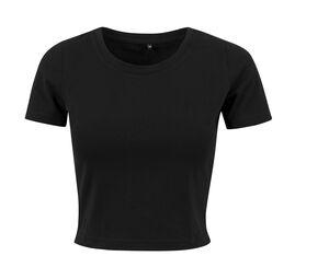 Build Your Brand BY042 - T-Shirt cropped Black