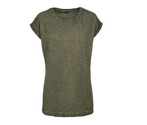 BUILD YOUR BRAND BY056 - T-shirt femme tendance Vert Olive