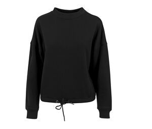 Build Your Brand BY058 - Damska bluza z okrągłym dekoltem Czarny