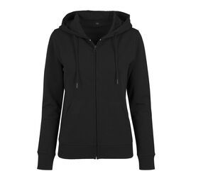Build Your Brand BY069 - Zip Pullover woman Black