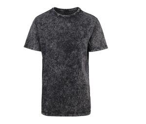 BUILD YOUR BRAND BY070 - T-shirt homme délavé Dark Grey/ White