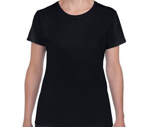 Gildan GN182 - Damen Rundhals-T-Shirt 180 Schwarz