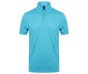 Henbury HY460 - Polo heren stretch polyester Turquoise