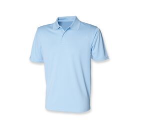 Henbury HY475 - Men's Coolplus® Polo Shirt Light Blue