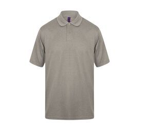 Henbury HY475 - Men's Coolplus® Polo Shirt Heather Grey