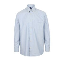 Henbury HY510 - Long sleeved classic Oxford shirt Pool Blue