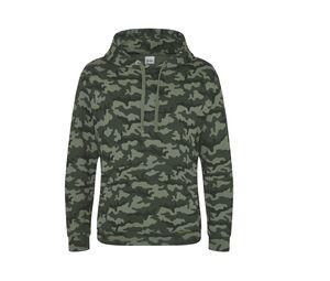 AWDIS JH014 - Camo Hooded Sweater Green Camo