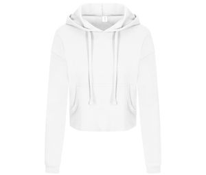 AWDIS JUST HOODS JH016 - Kurzes Damen-Sweatshirt Arctic White