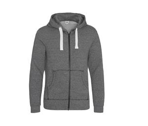 AWDIS JH068 - Heathered zip-up hoodie