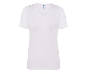 JHK JK158 - T-shirt 145 con scollo a V da donna White