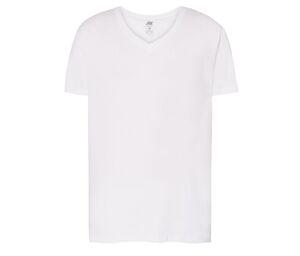 JHK JK401 - T-shirt z dekoltem w szpic 160 Biały
