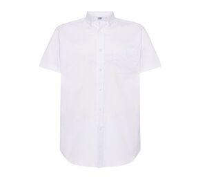 JHK JK605 - Oxford short sleeves men shirt White