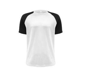 JHK JK905 - T-shirt baseball Biało/czarny
