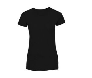 Russell JZ65F - Polibawełniany T-shirt  slim fit damski Czarny