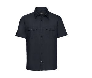 Russell Collection JZ919 - Mens Roll Sleeve Shirt - Short Sleeve