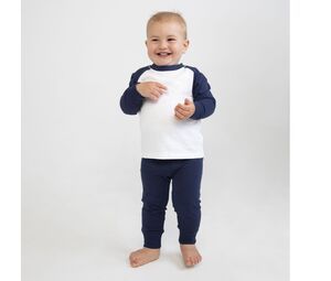 Larkwood LW071 - Children's pyjamas Navy / White