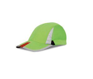 Result RC086 - Sports cap Lime / Black