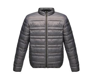 Regatta RGA496 - Men's quilted jacket Seal Grey / Black