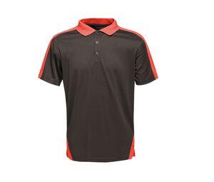 Regatta RGS174 - Coolweave contrast polo shirt Black / Classic Red