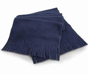 Result RS143 - Fringed fleece scarf Navy