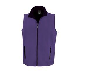 Result RS232 - Men's Sleeveless Fleece Purple/ Black