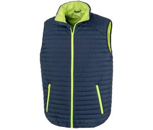 RESULT RS239 - Herren Weste Thermoquilt Navy/Lime