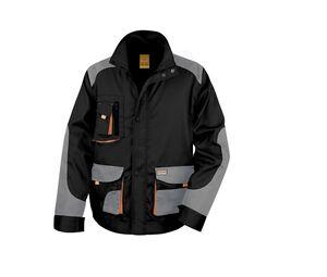 Result RS316 - Lite Work Jacket Black / Grey / Orange