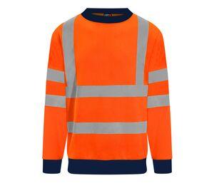 PRO RTX RX730 - High visibility sweater Hv Orange / Navy