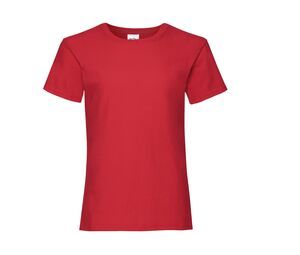 Fruit of the Loom SC229 - Girls valueweight tee Red