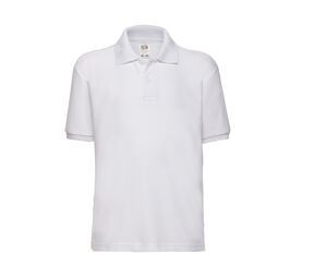 FRUIT OF THE LOOM SC3417 - Polo manches longues enfant White