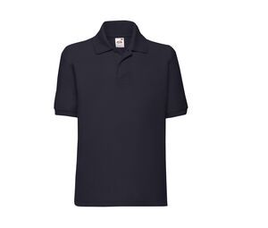 FRUIT OF THE LOOM SC3417 - Polo manches longues enfant Deep Navy