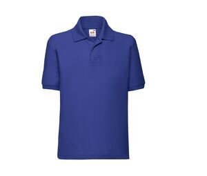 FRUIT OF THE LOOM SC3417 - Polo manches longues enfant Royal Blue