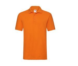 Fruit of the Loom SC385 - Men's Premium 100% Cotton Polo Shirt Orange
