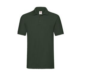 Fruit of the Loom SC385 - Men's Premium 100% Cotton Polo Shirt Bottle Green