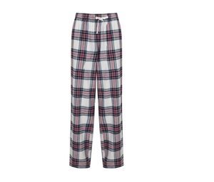 SF Women SK083 - Pyjamasbyxor för kvinnor White / Pink Check