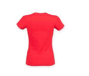 Skinnifit SK121 - Czuj się dobrze- kobieca koszulka Jasnoczerwony