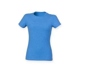 Skinnifit SK121 - Czuj się dobrze- kobieca koszulka Niebieski wrzos