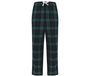 SF Mini SM083 - Calças de pijama infantil Navy / Green Check