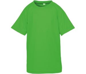 SPIRO SP287J - Tee-shirt respirant enfant AIRCOOL Flo Green