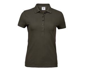 Tee Jays TJ145 - Damska luksusowa i elastyczna koszulka Polo Dark Olive