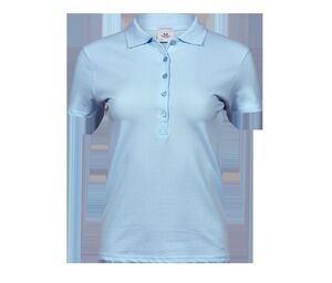 Tee Jays TJ145 - Damska luksusowa i elastyczna koszulka Polo Jasnoniebieski