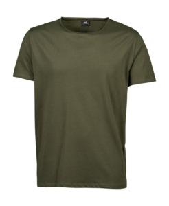 Tee Jays TJ5060 - Camiseta de Borde Crudo Para Hombre Verde Oliva