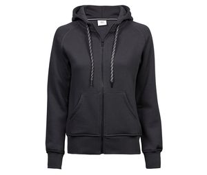 Tee Jays TJ5436 - Fashion full zip hood Women Dark Grey