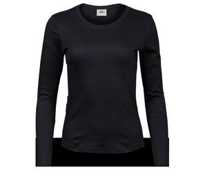 Tee Jays TJ590 - T-shirt interlock manica lunga donna Black